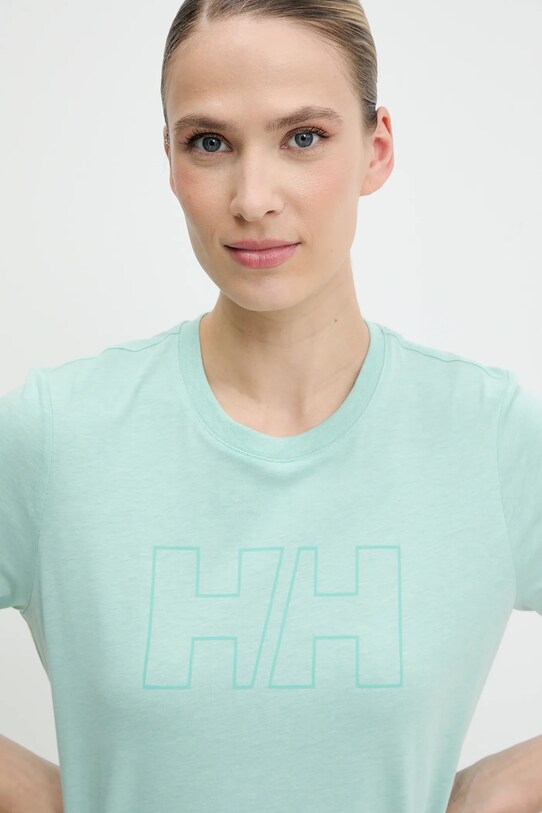 Μπλουζάκι Helly Hansen τιρκουάζ 63192