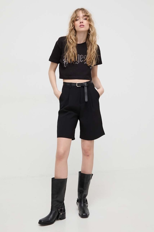 Aniye By tricou din bumbac 185344 negru SS24