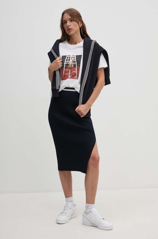 Lacoste t-shirt bawełniany TF9455 biały SS24