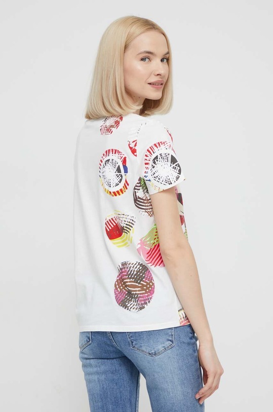 Desigual pamut póló x Disney 24SWTKAR fehér SS24