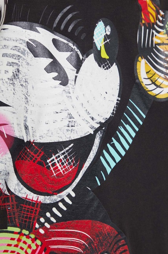 Desigual pamut póló x Disney 24SWTKAR fekete