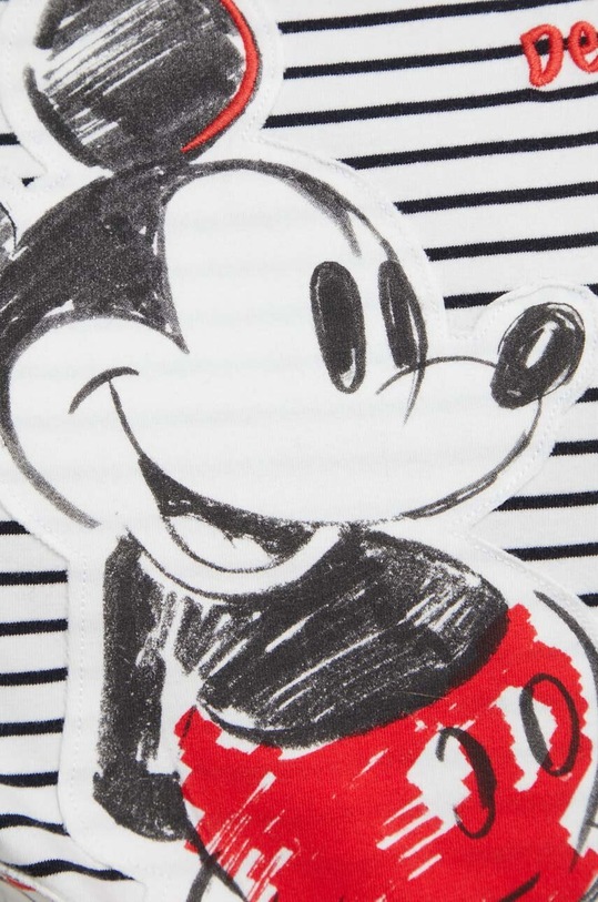 Desigual t-shirt x Disney MICKEY PATCH 24SWTK77 biały
