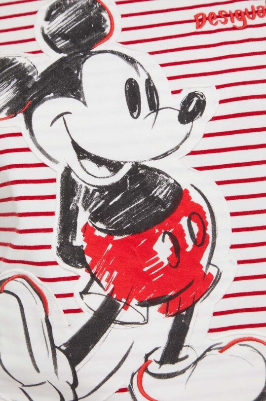 Desigual t-shirt x Disney MICKEY PATCH 24SWTK77 czerwony