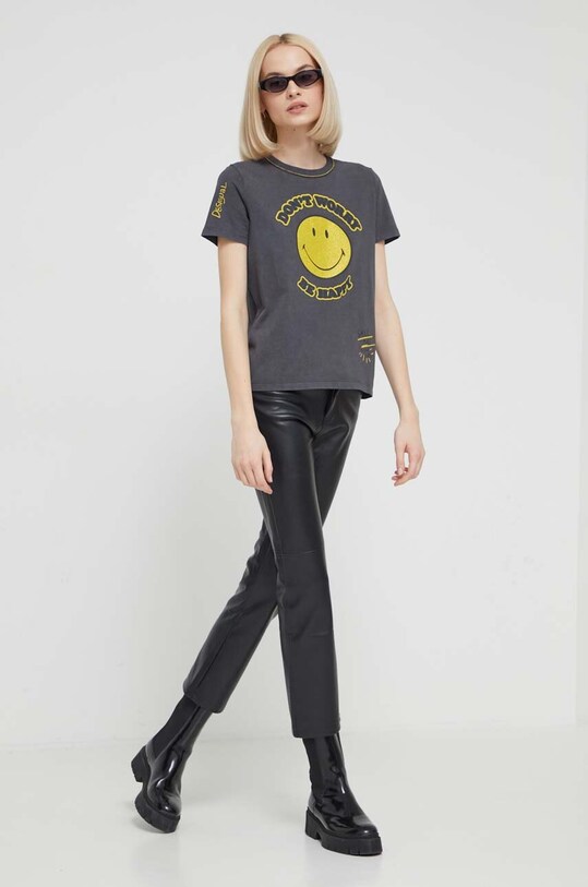 Футболка Desigual 24SWTKAL сірий SS24