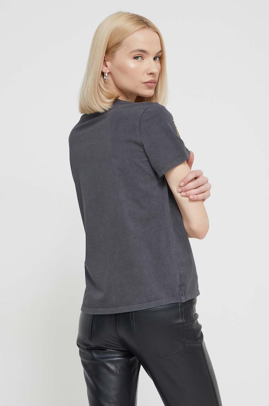 Odzież Desigual t-shirt MORE SMILEY 24SWTKAL szary