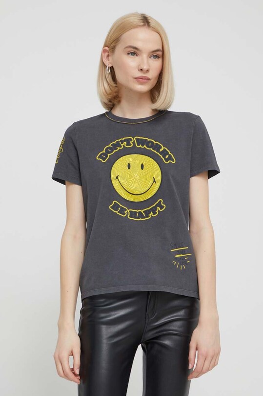 Футболка Desigual сірий 24SWTKAL