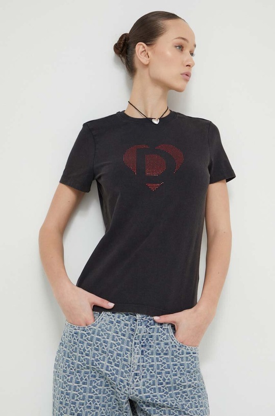 Tričko Desigual D COR černá 24SWTKAK
