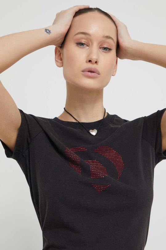 Tričko Desigual D COR 24SWTKAK černá