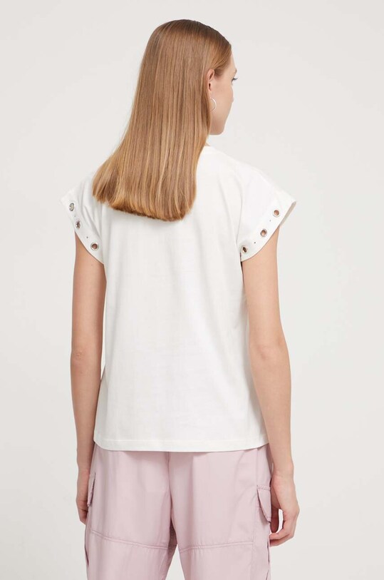 Îmbrăcăminte Desigual tricou din bumbac 24SWTK55 alb