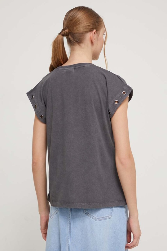 Oblečení Bavlněné tričko Desigual BERLIN 24SWTK55 šedá