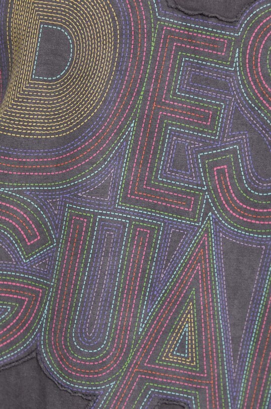 Desigual tricou din bumbac 24SWTK55 gri