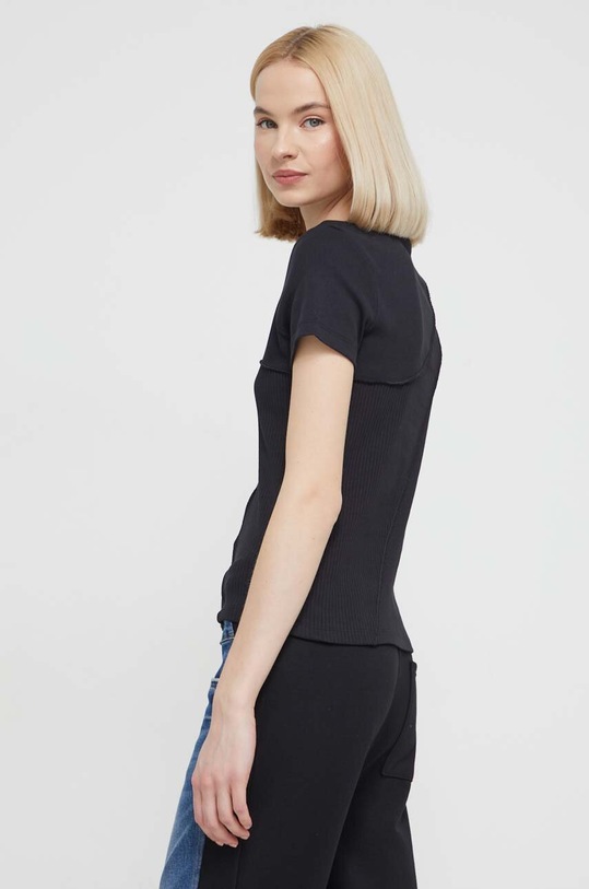 Odzież Desigual t-shirt PARIS 24SWTK89 czarny