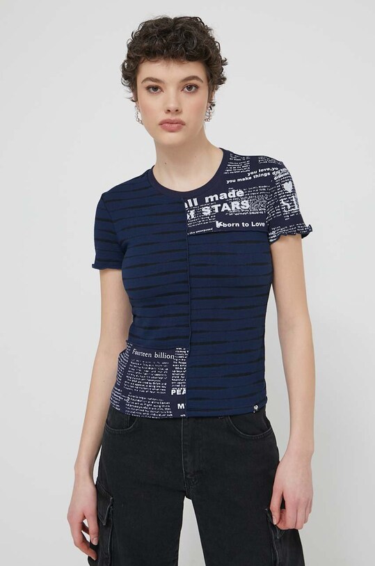 Desigual t-shirt LOU granatowy 24SWTKA8