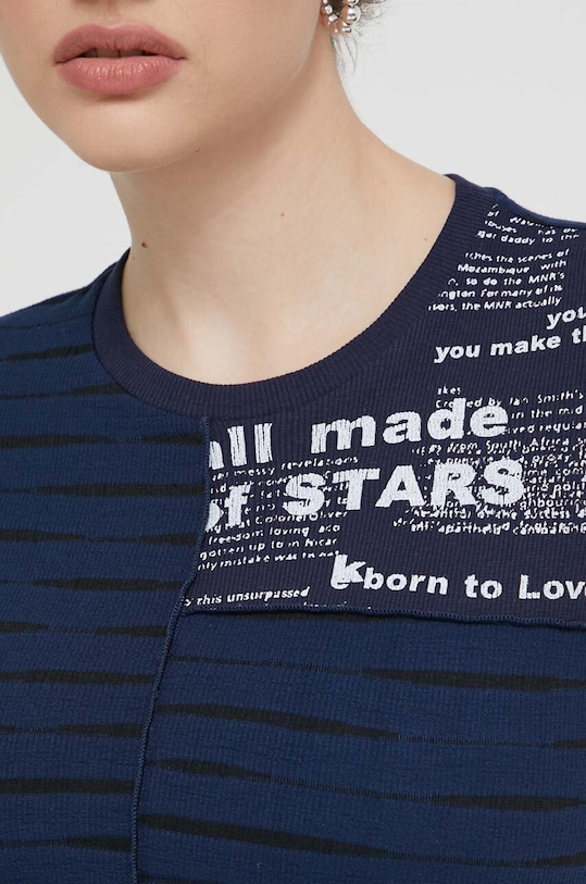 Desigual t-shirt LOU 24SWTKA8 granatowy