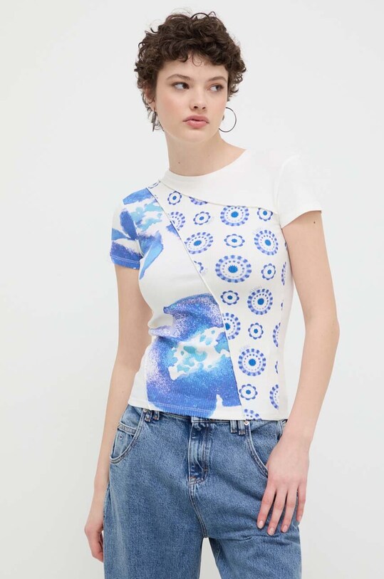 Μπλουζάκι Desigual ORAN μπλε 24SWTK96