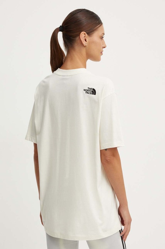 Odzież The North Face t-shirt bawełniany W S/S Essential Oversize Tee NF0A87NQQLI1 beżowy