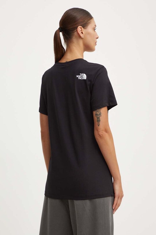Îmbrăcăminte The North Face tricou din bumbac W S/S Relaxed Easy Tee NF0A87N9JK31 negru