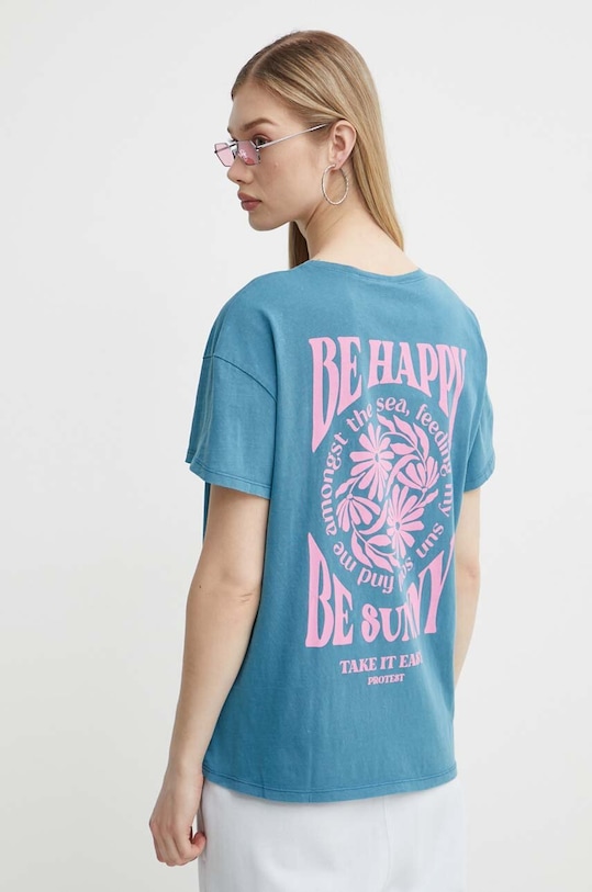 Protest tricou din bumbac Prtxue turcoaz 1610943