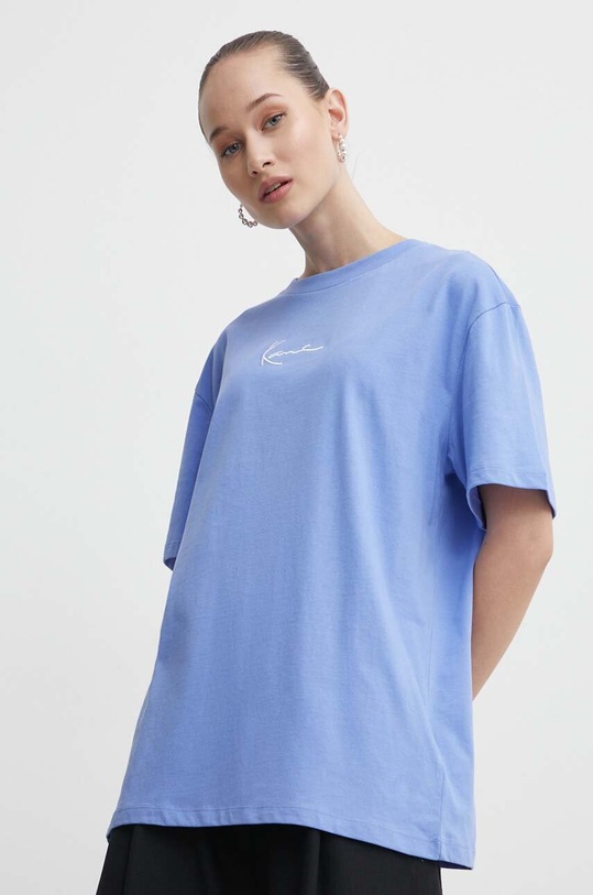 Odzież Karl Kani t-shirt bawełniany 6137732 niebieski