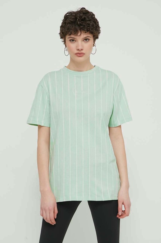 Karl Kani t-shirt bawełniany 6137739 zielony SS24