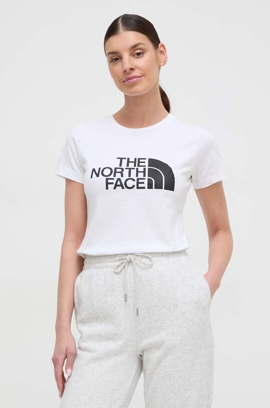 The North Face tricou din bumbac alb NF0A87N6FN41