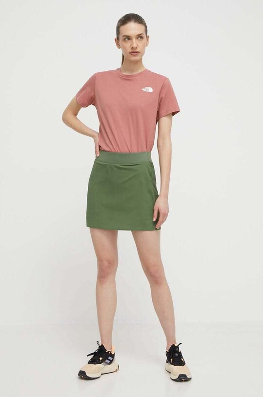 The North Face t-shirt bawełniany NF0A87NKNXQ1 różowy SS24