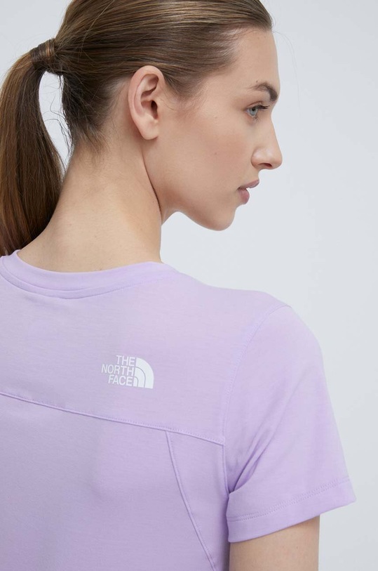 The North Face t-shirt sportowy Lightning Alpine NF0A87HVQZI1 fioletowy