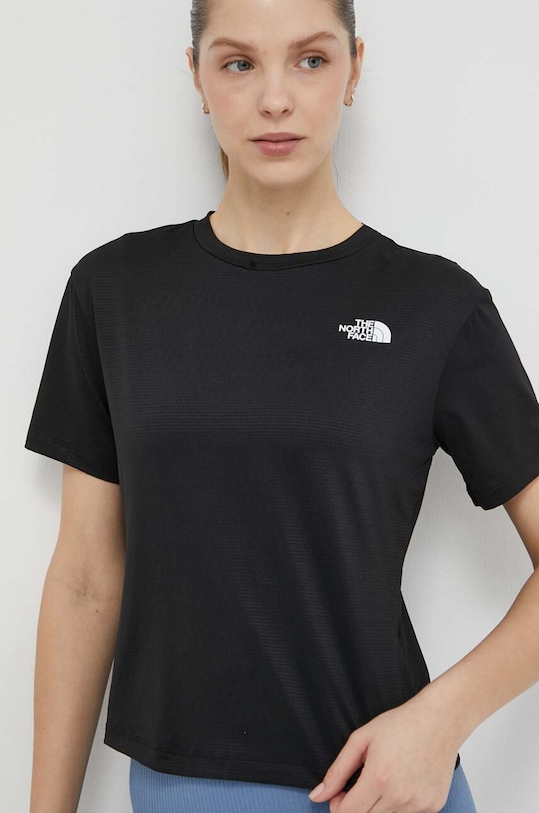 The North Face t-shirt sportowy Flex Circuit z elastanem czarny NF0A87JVJK31