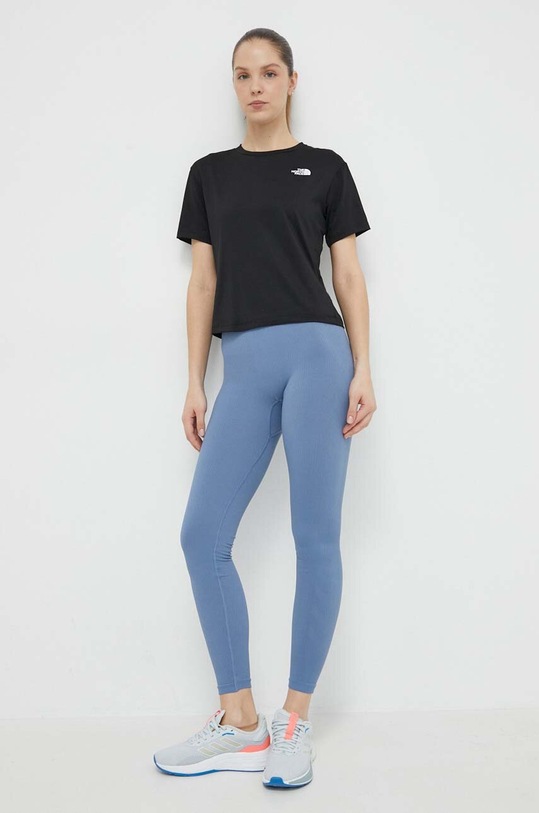 The North Face t-shirt sportowy Flex Circuit NF0A87JVJK31 czarny SS24