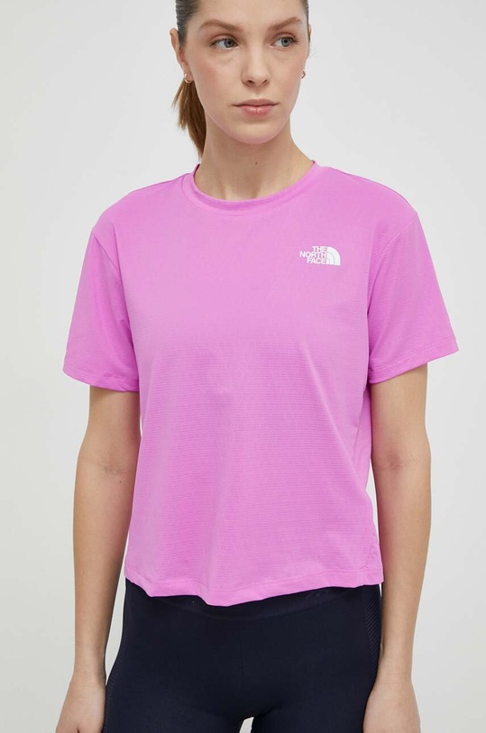 The North Face maglietta da sport Flex Circuit semplice rosa NF0A87JVQIX1