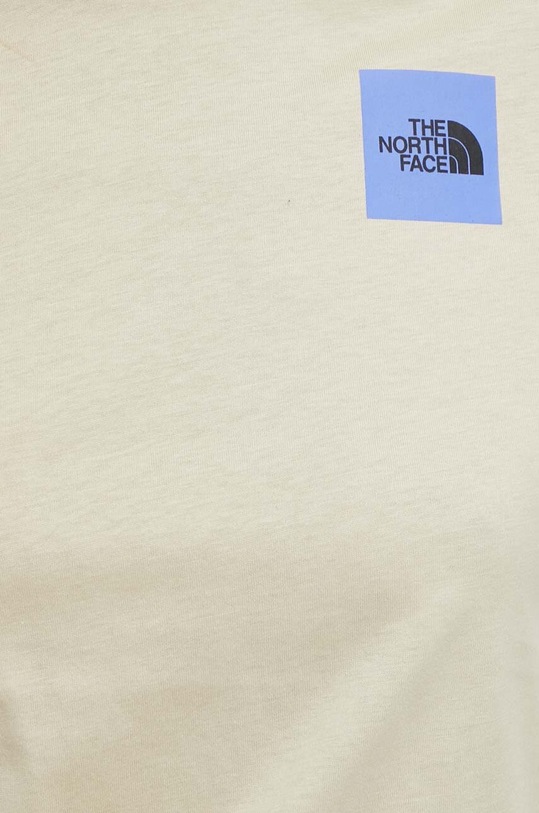 The North Face t-shirt bawełniany beżowy NF0A87EH3X41