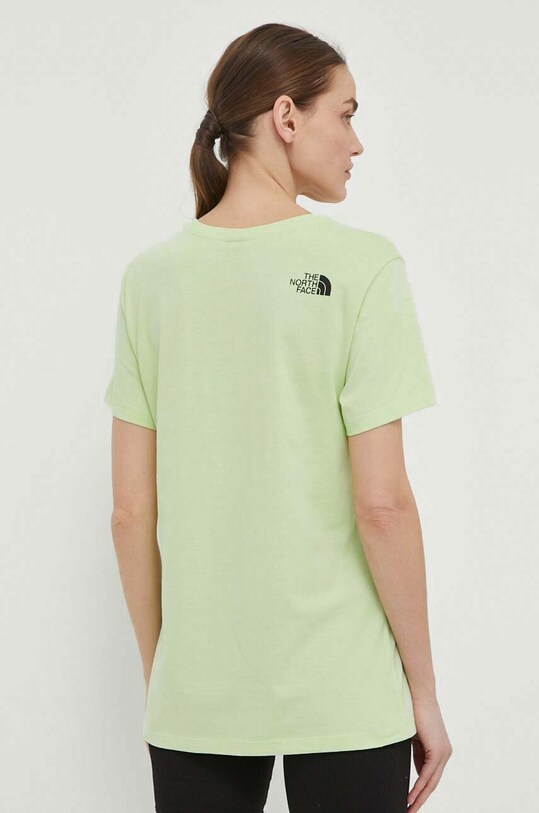 Ruházat The North Face pamut póló NF0A87NEO0F1 zöld