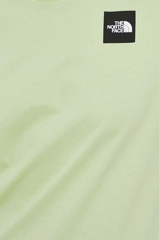 Βαμβακερό μπλουζάκι The North Face NF0A87NEO0F1 πράσινο
