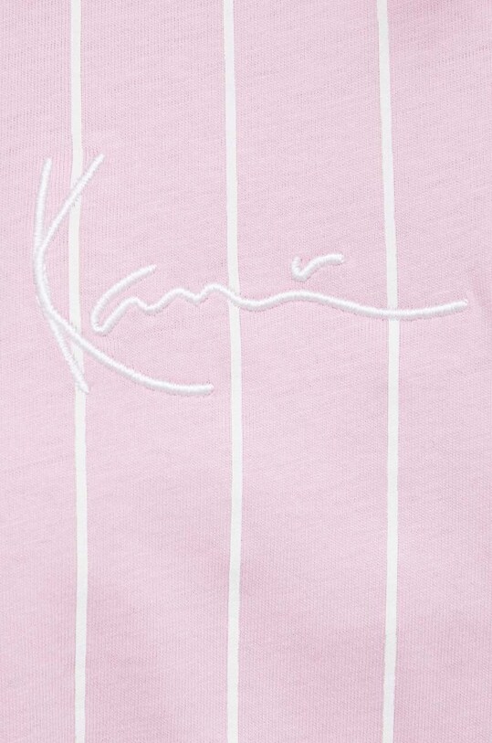 Karl Kani t-shirt bawełniany 6130908 różowy