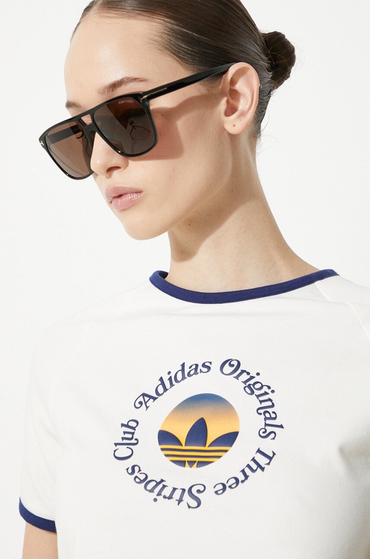 Majica kratkih rukava adidas Originals GFX Baby Tee JG8058 bež