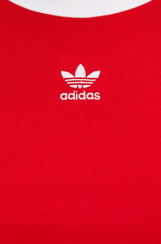 Μπλουζάκι adidas Originals 3 Stripes Baby Tee IP0665 κόκκινο
