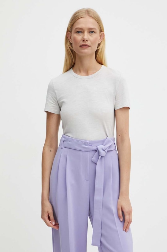 Бавовняна футболка Boss Orange бавовна сірий 50504201