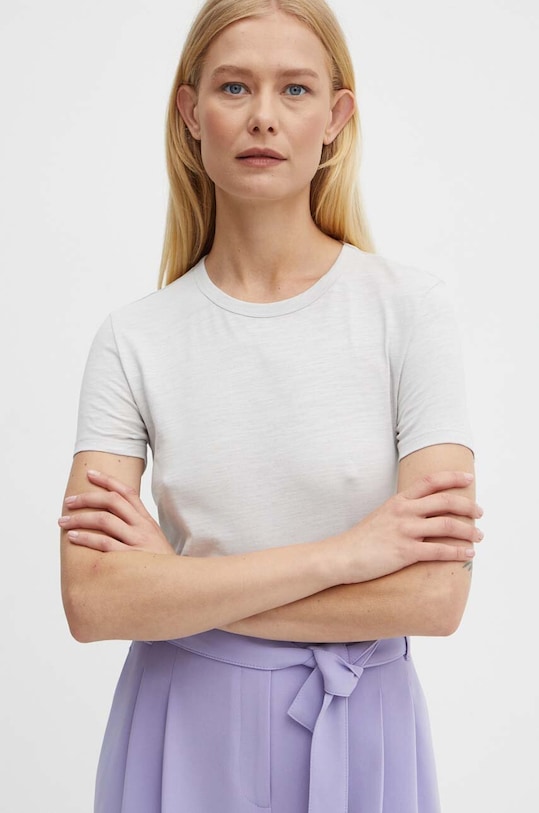 Бавовняна футболка Boss Orange сірий 50504201