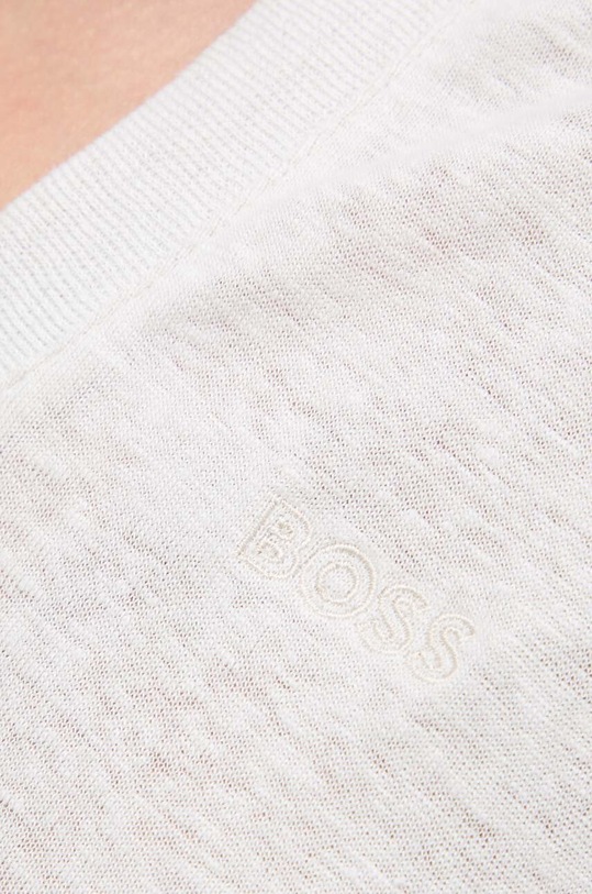 Boss Orange vászon póló 50511242 szürke