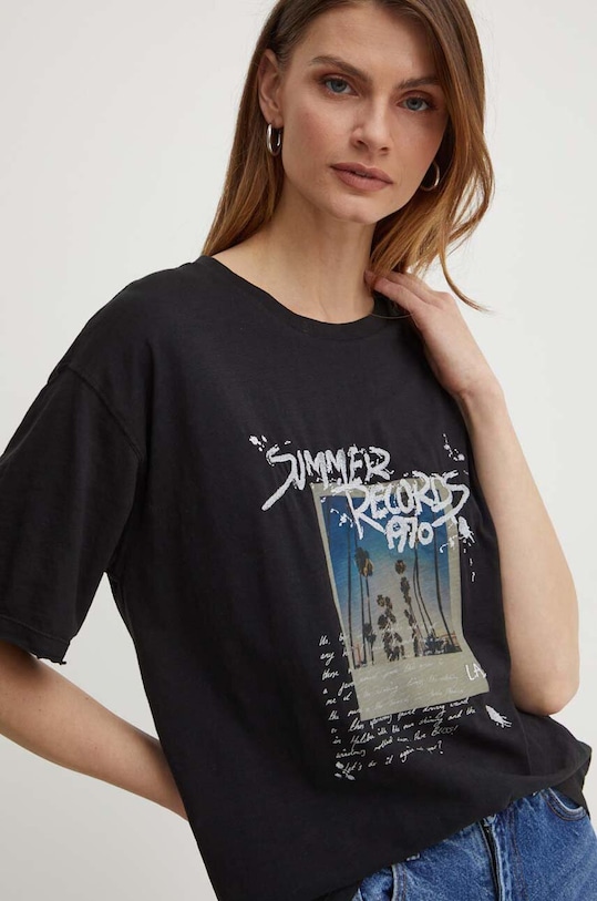 BOSS Orange t-shirt bawełniany nadruk czarny 50511418