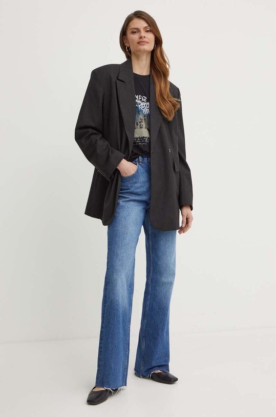 BOSS Orange t-shirt bawełniany 50511418 czarny SS24