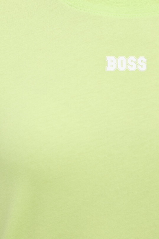 Bavlnené tričko Boss Orange 50520478 zelená