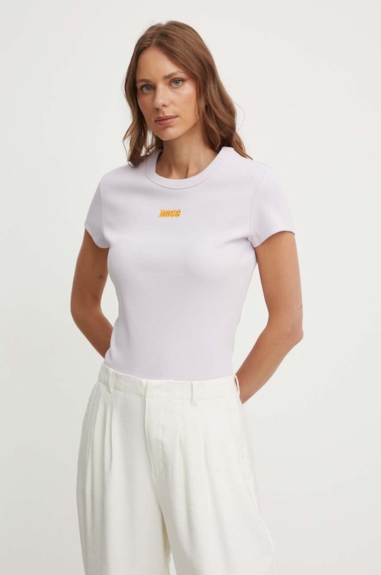 BOSS Orange t-shirt 50520479 fioletowy SS24
