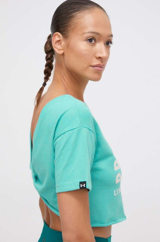 Under Armour tricou Project Rock turcoaz 1383420