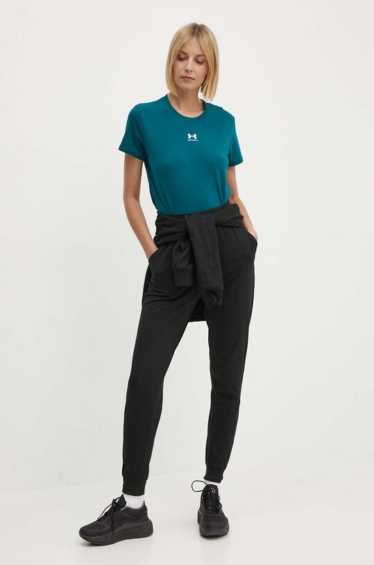 Under Armour tricou 1383648 verde SS25