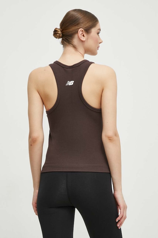 Odjeća Top New Balance Linear Heritage WT33536KCF smeđa