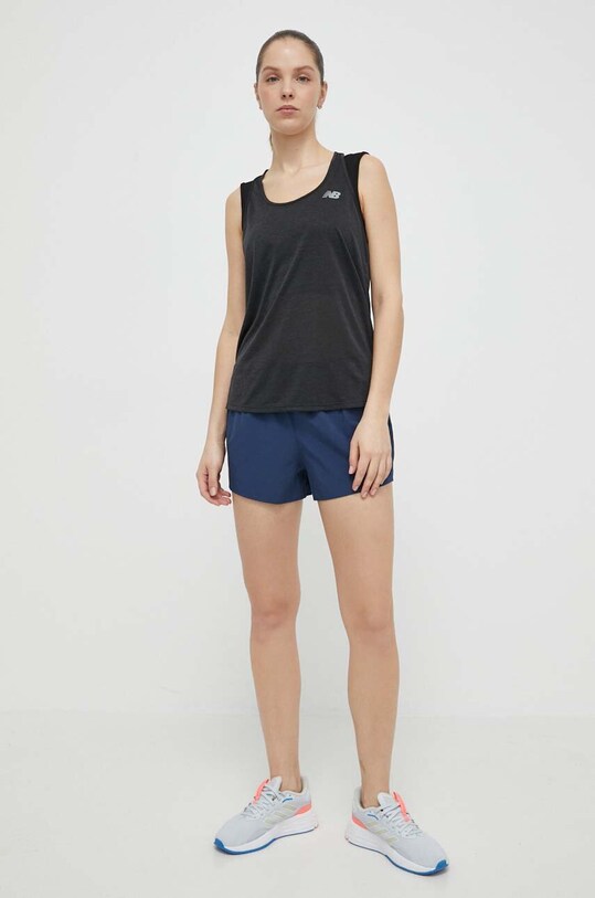 New Balance top de antrenament WT41250BKH negru SS24