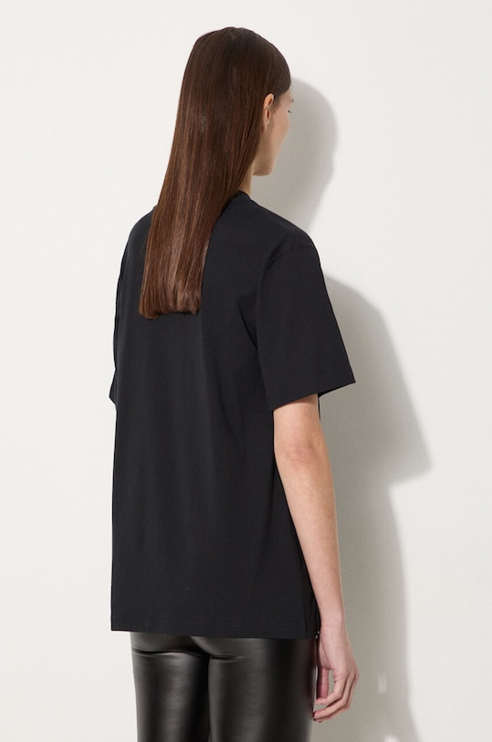 Ρούχα Βαμβακερό μπλουζάκι New Balance WT41501BK μαύρο