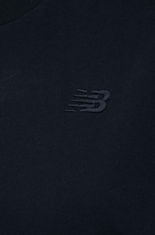 Bombažna kratka majica New Balance WT41501BK črna