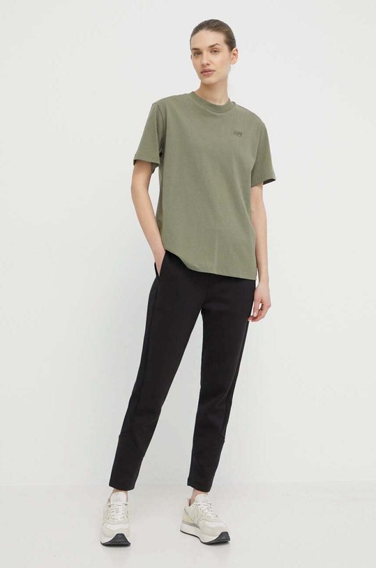 New Balance tricou din bumbac WT41501DEK verde SS24